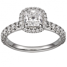 2020 Cartier Destinee Ring  18k Platinum Diamond   N4746100